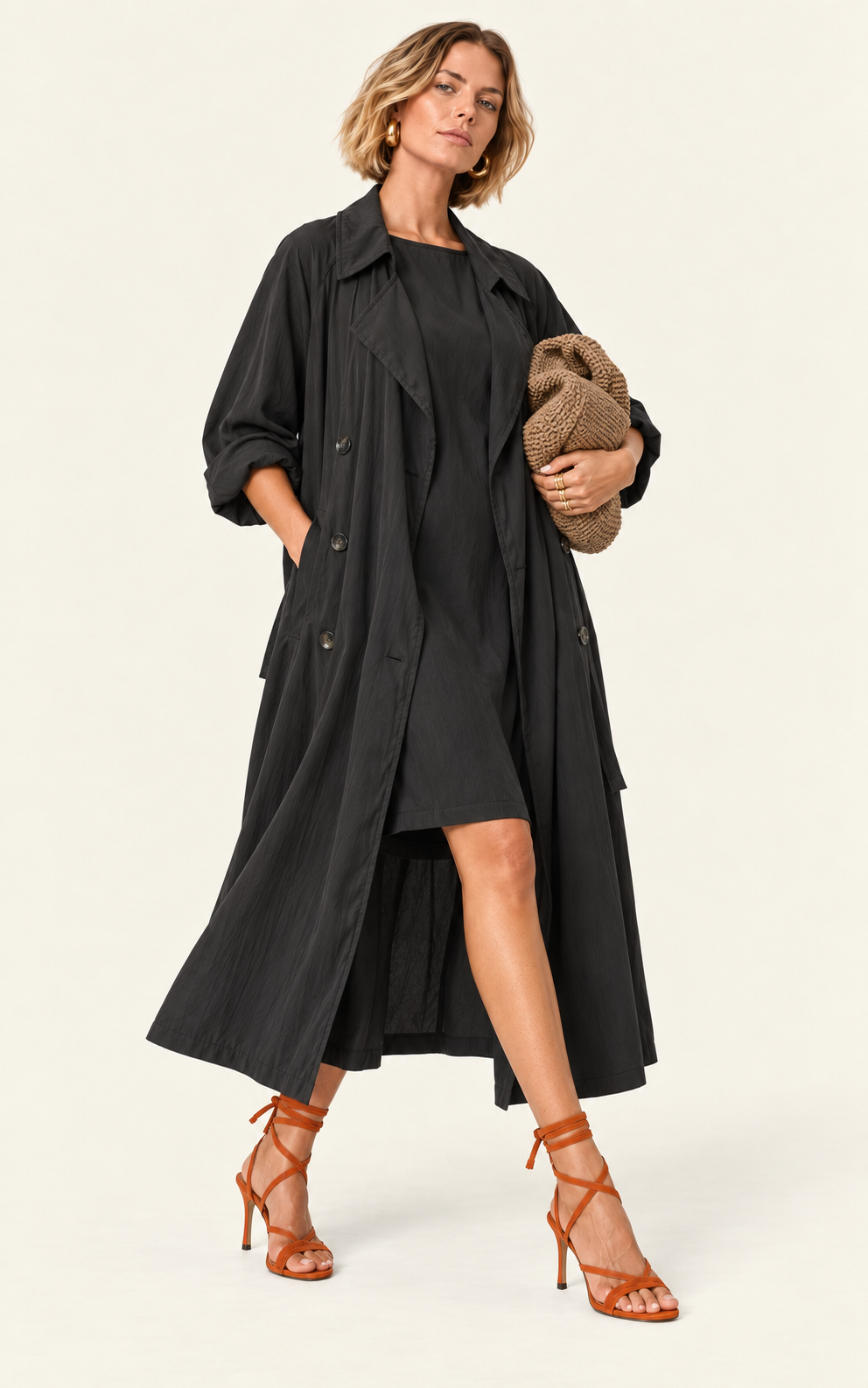The Luxe Libre Trench - Black