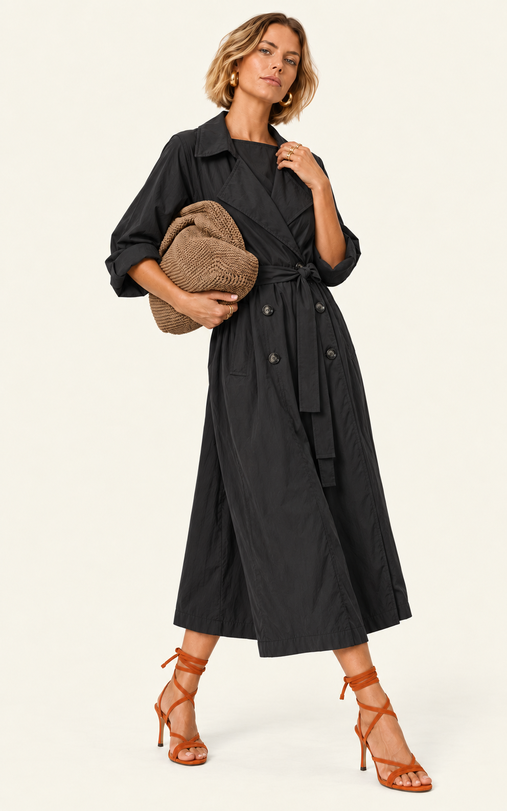 The Luxe Libre Trench - Black