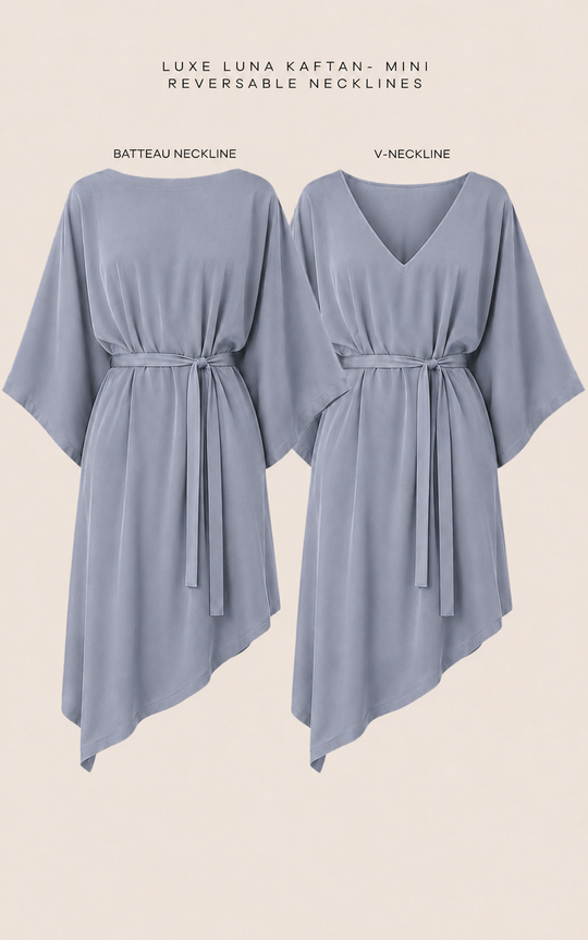 The Luxe Mini Kaftan - Bleu de Lune