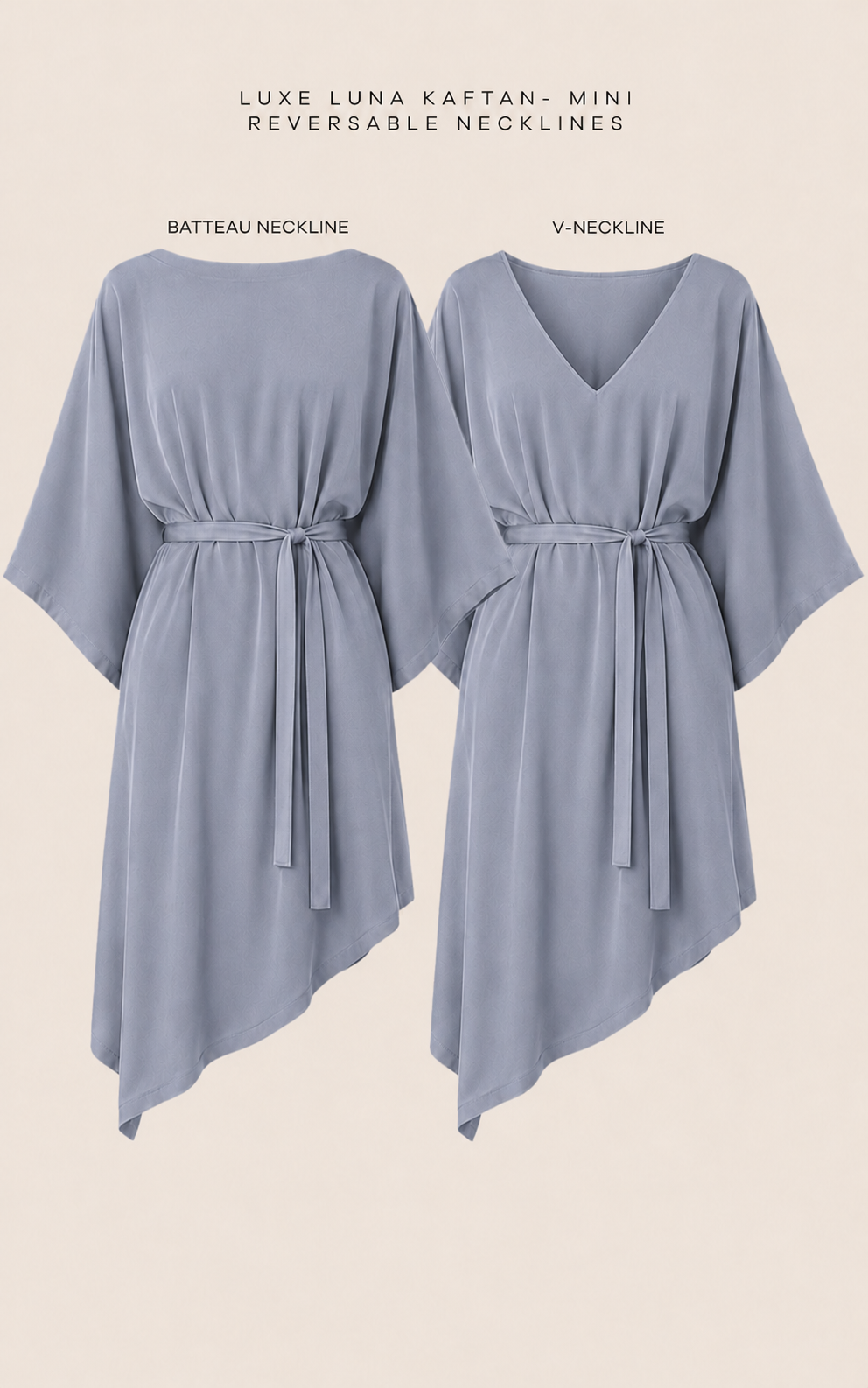 The Luxe Mini Kaftan - Bleu de Lune