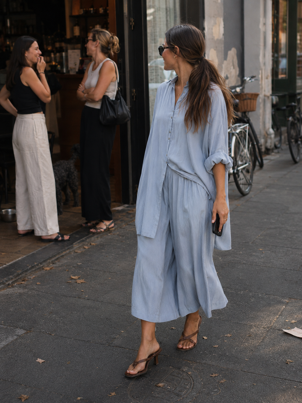The Luxe Cullote Short - Bleu de Lune