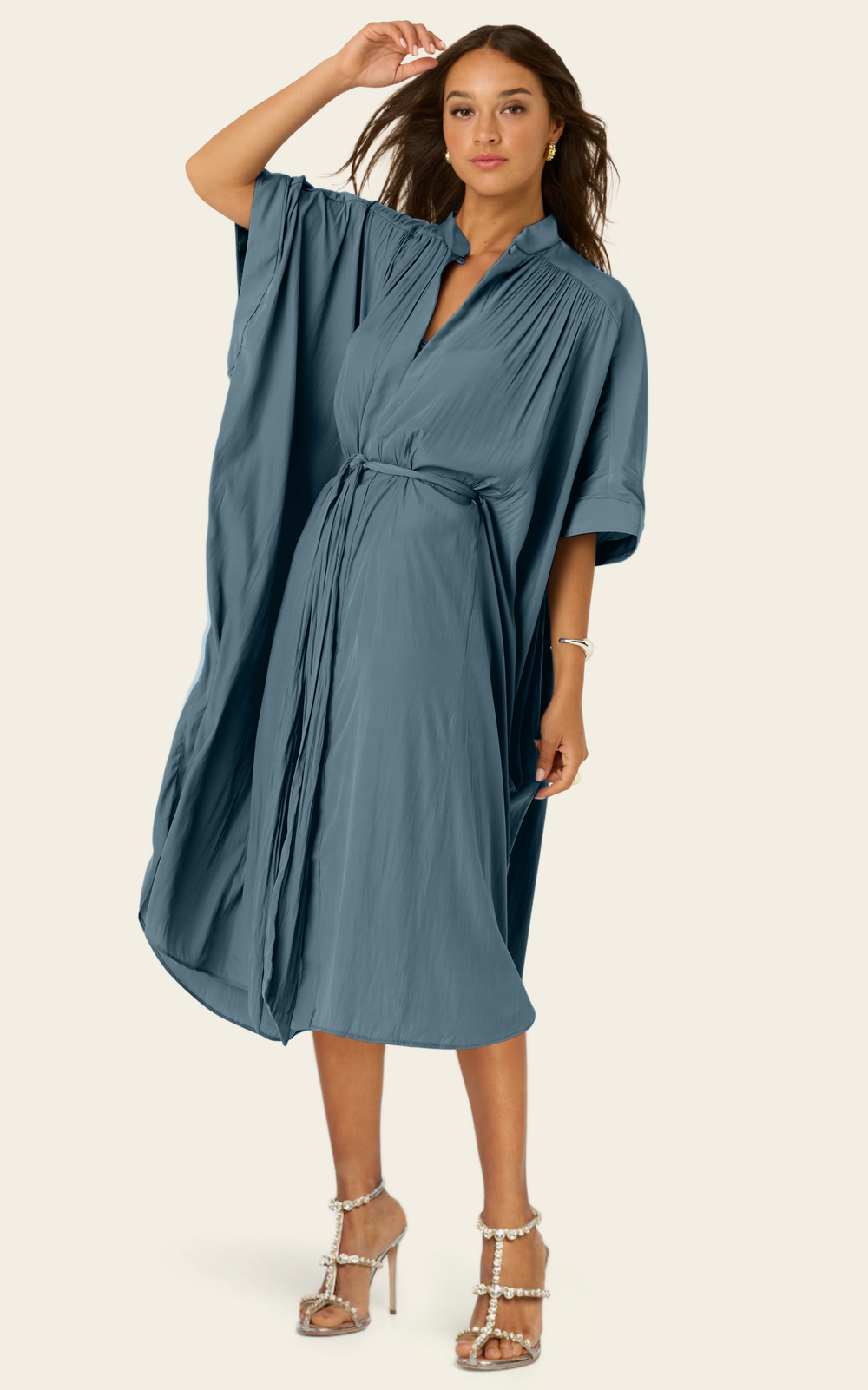 The Multiwear Shirt Dress - Deep Seafoam, Petite