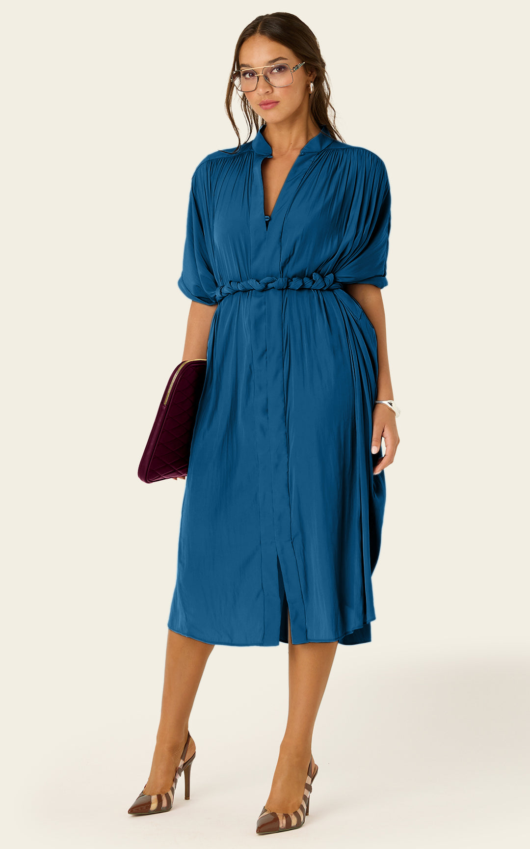 The Multiwear Shirt Dress - Oceania, Petite