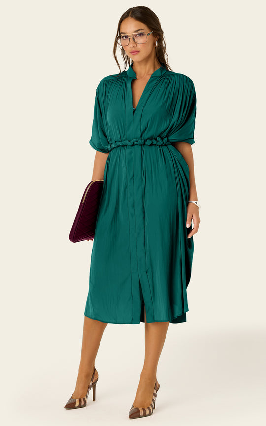 The Multiwear Shirt Dress - Juniper, Petite
