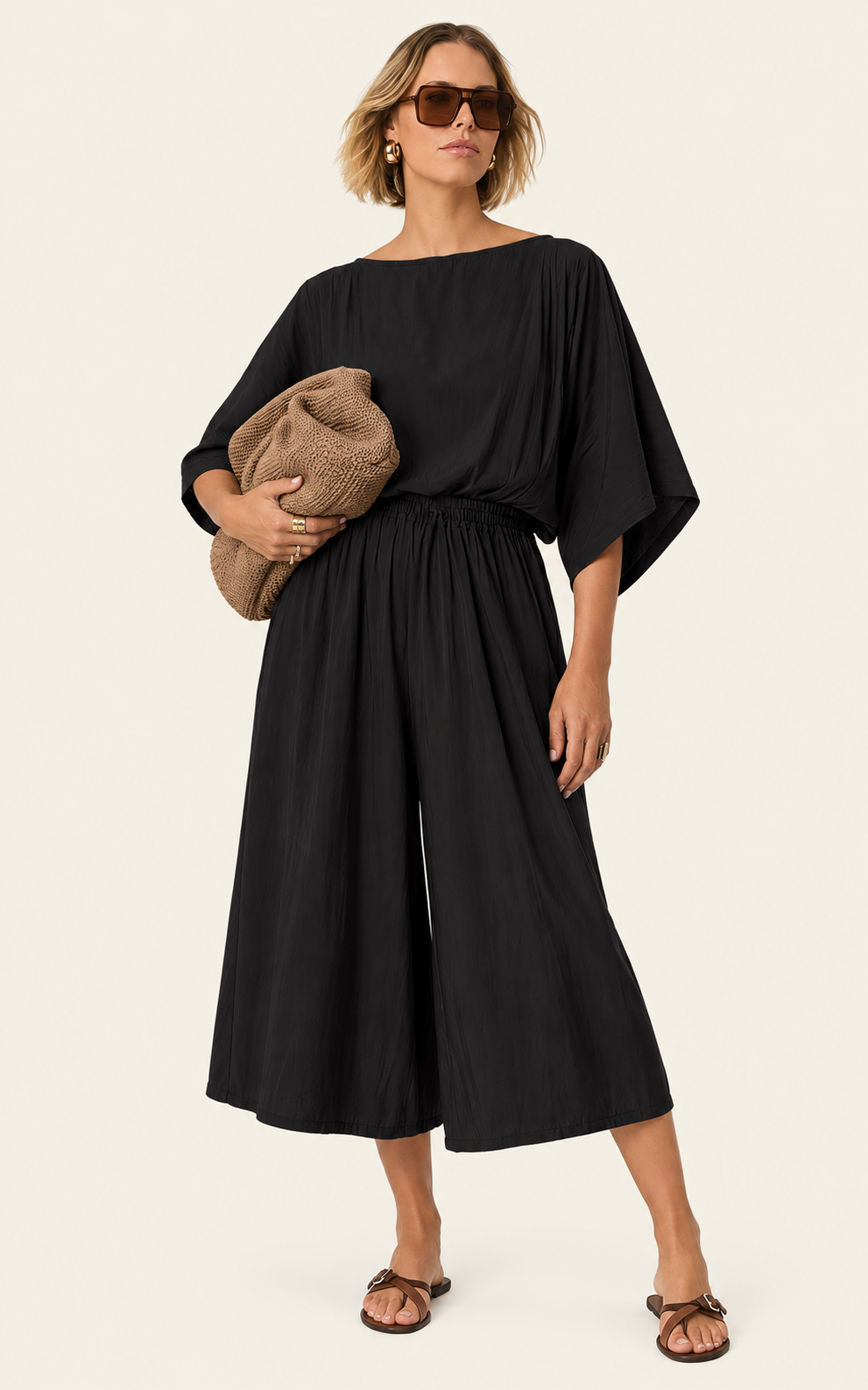 The Luxe Cullote Short - Black