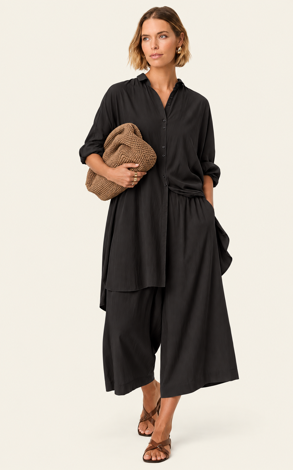 The Luxe Cullote Short - Black