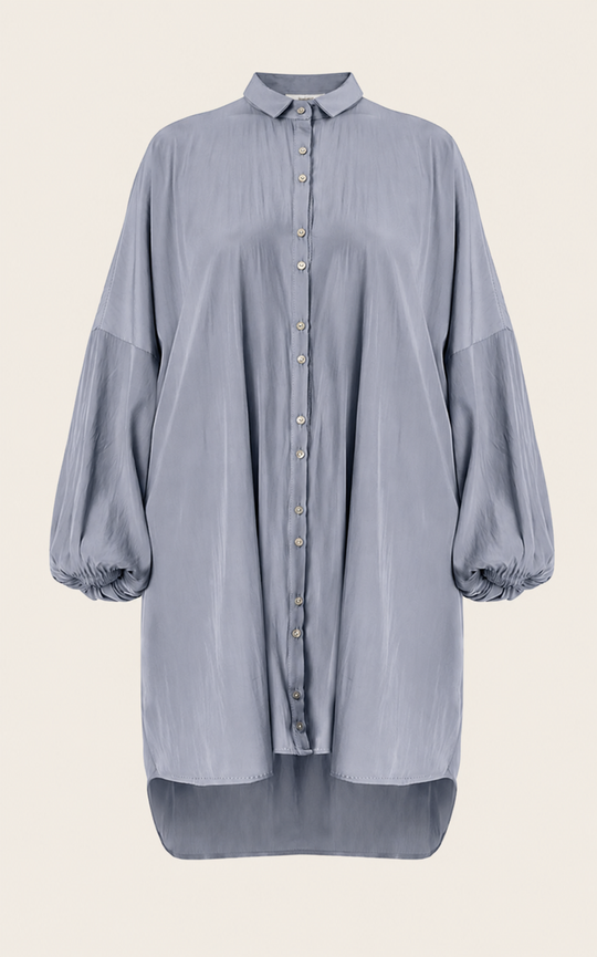 The Luxe Draper Shirt - Bleu de Lune