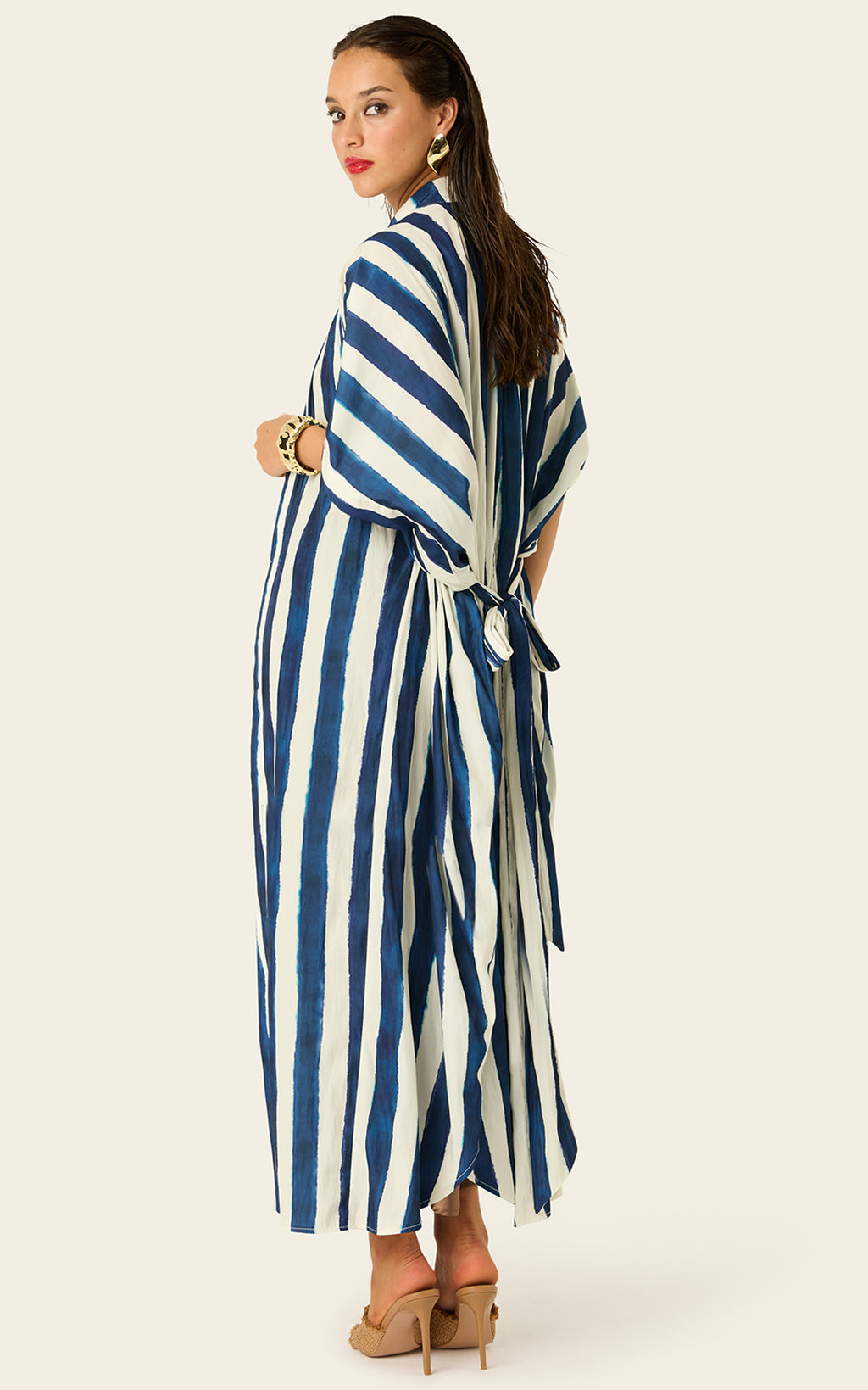 The Multiwear Shirt Dress - Shibori Stripe, Grande