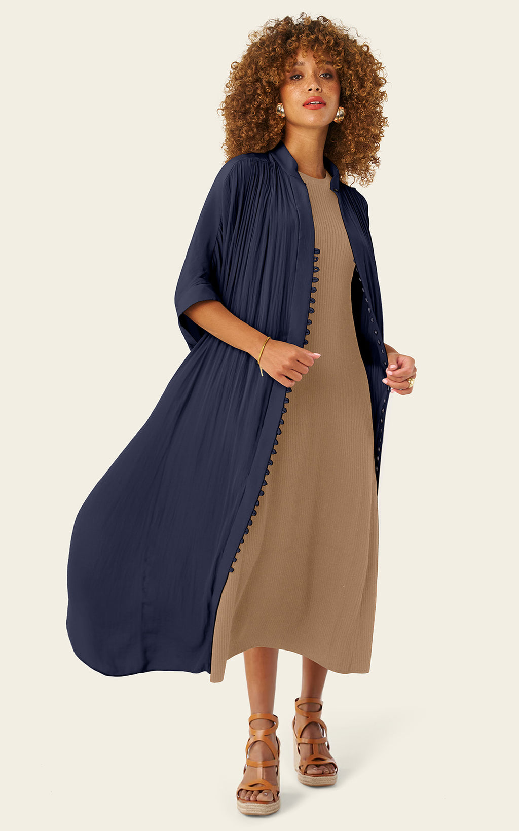 The Multiwear Shirt Dress - Night Sea, Grande