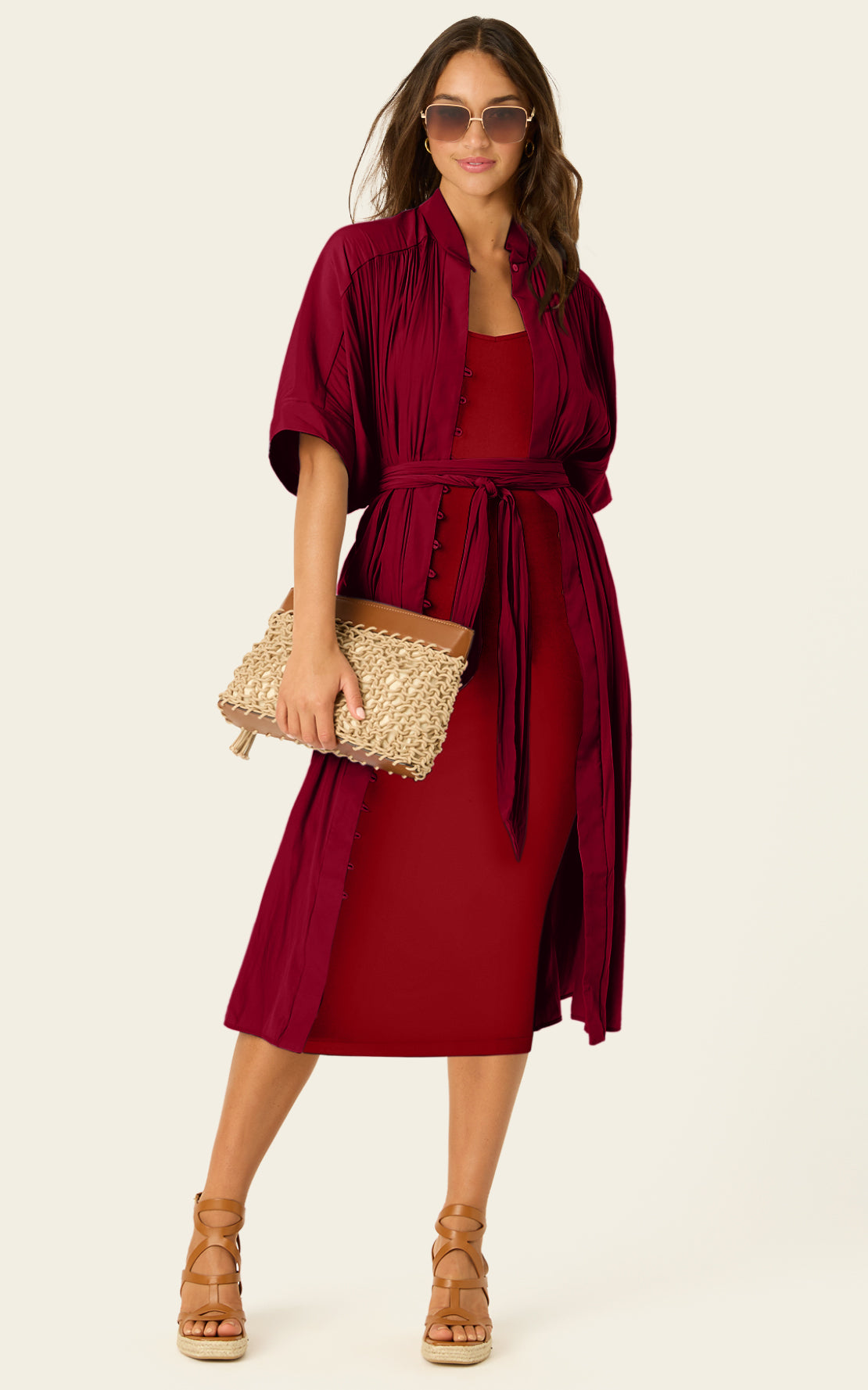 The Multiwear Shirt Dress - Blackberry, Petite