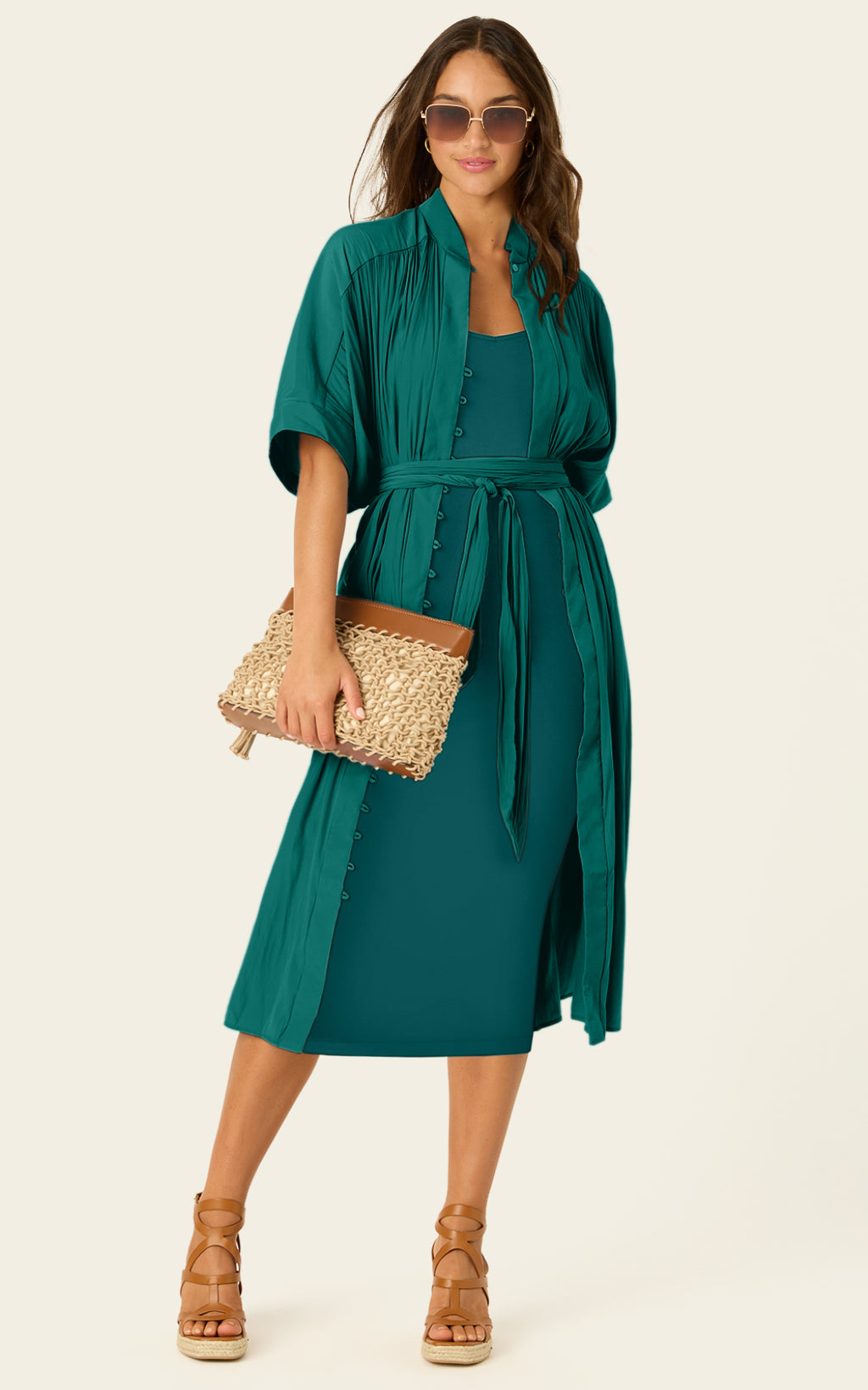 The Multiwear Shirt Dress - Juniper, Petite
