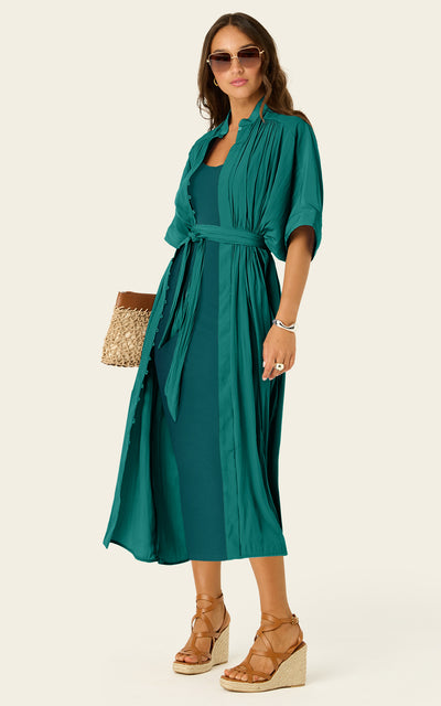The Multiwear Shirt Dress - Juniper, Grande