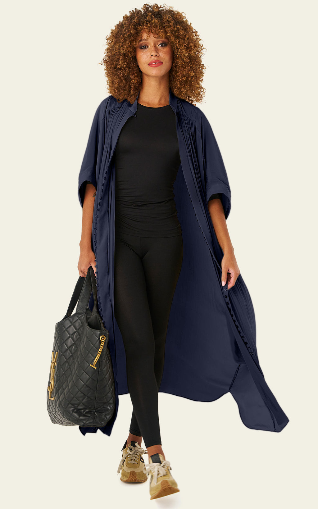 The Multiwear Shirt Dress - Night Sea, Grande