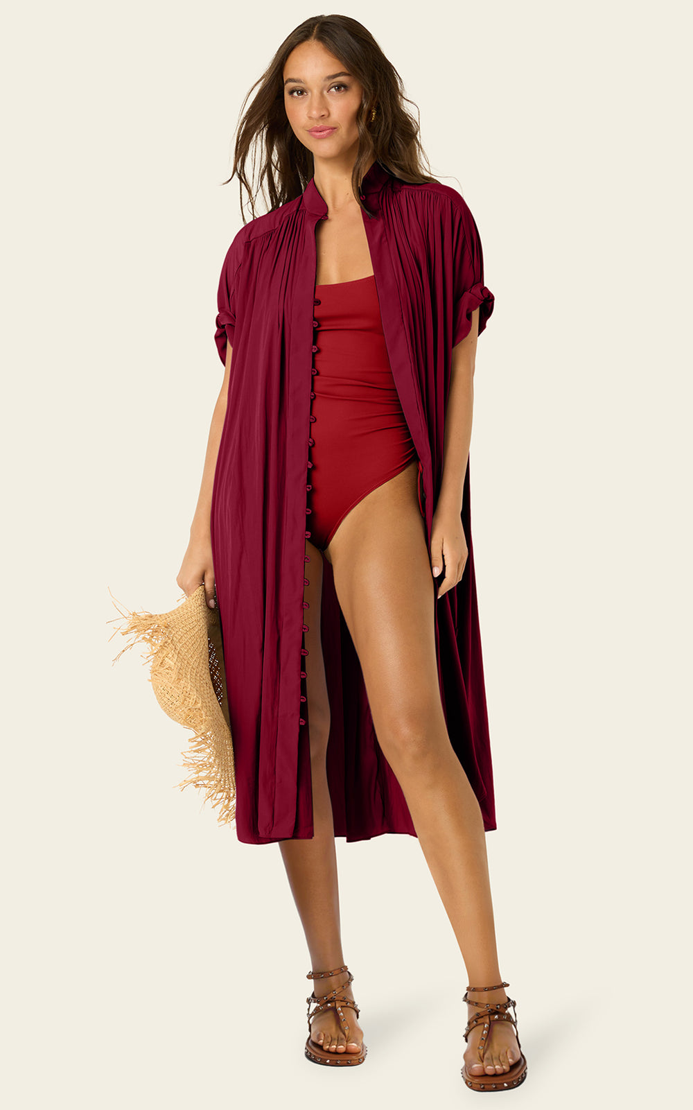 The Multiwear Shirt Dress - Blackberry, Petite