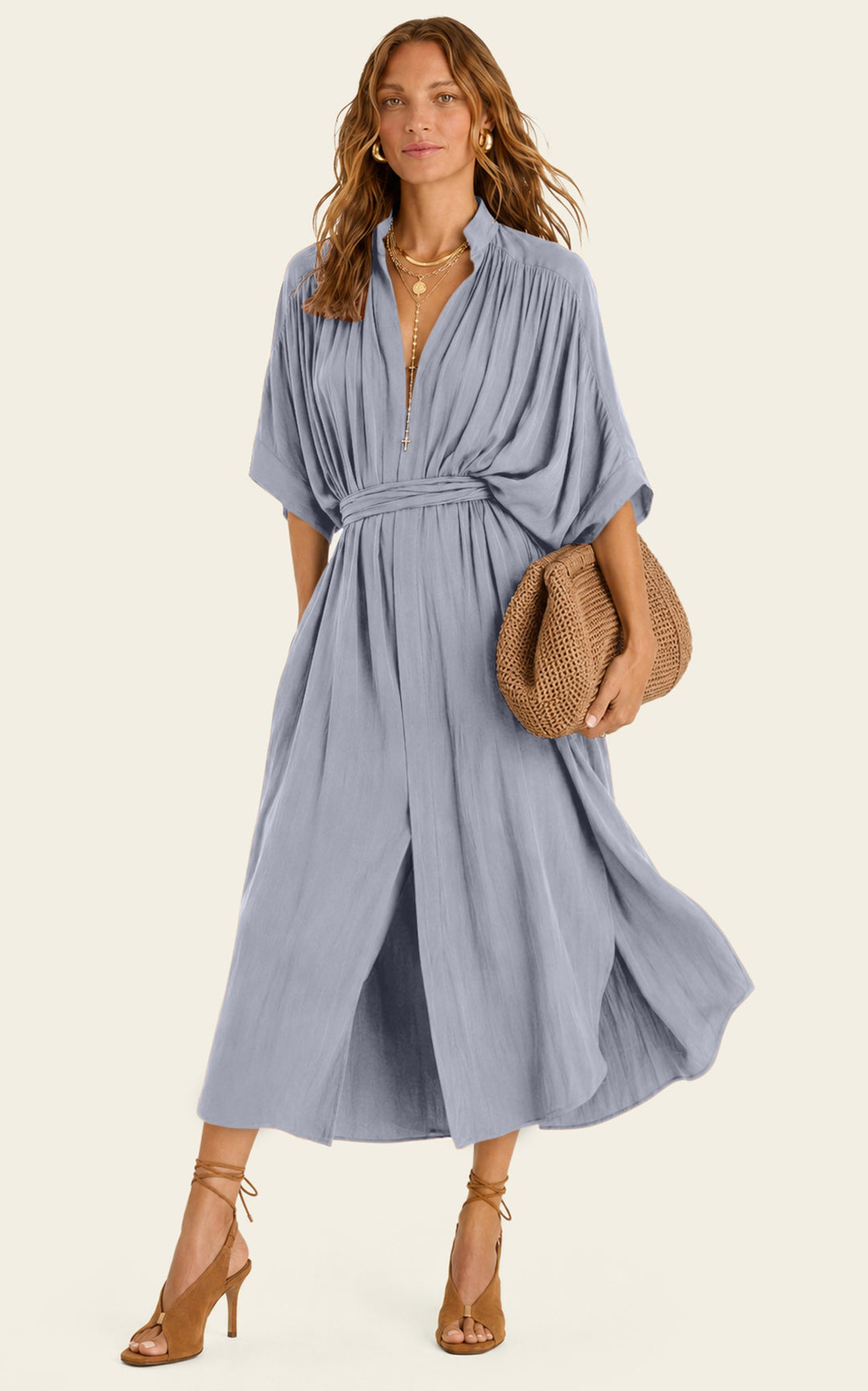 The Multiwear Shirt Dress - Bleu de Lune, Grande