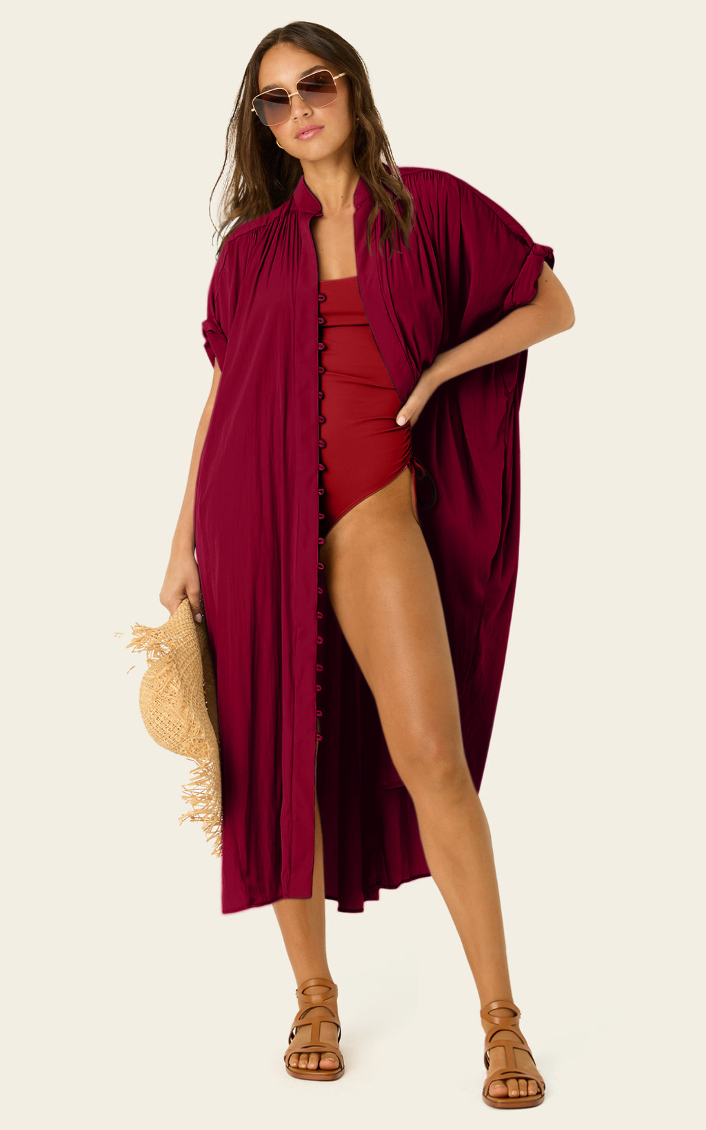 The Multiwear Shirt Dress - Blackberry, Grande