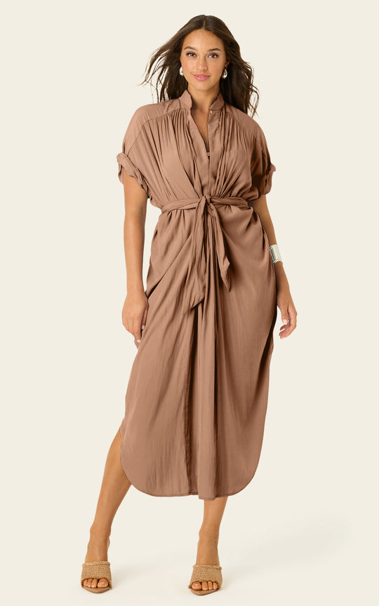 The Multiwear Shirt Dress - Chai Chameau, Grande