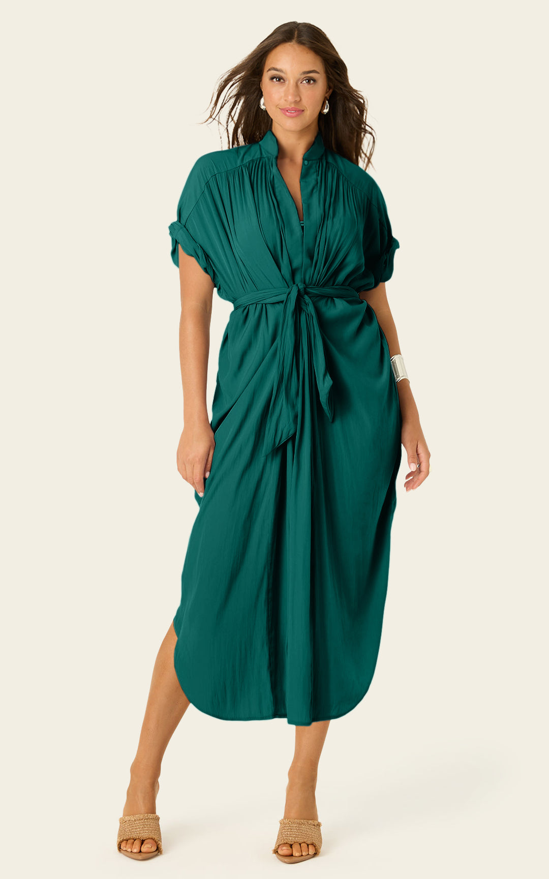 The Multiwear Shirt Dress - Juniper, Grande