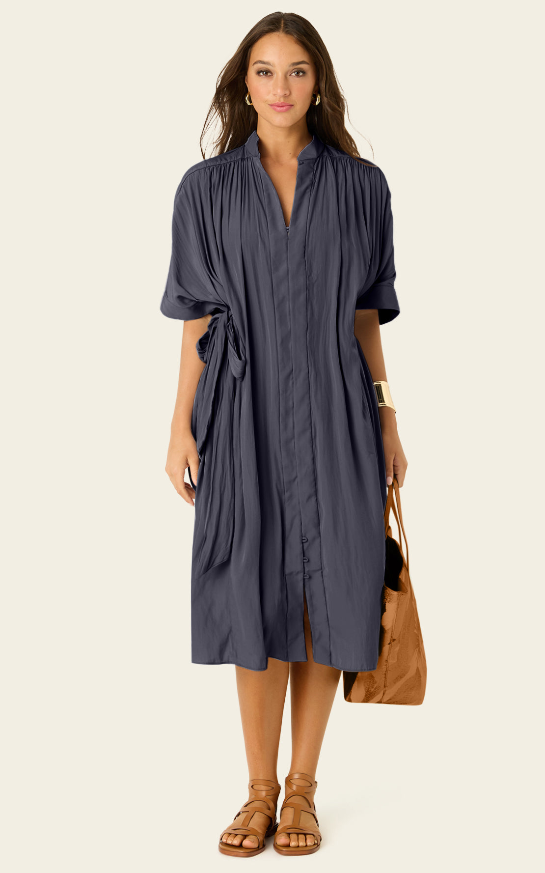 The Multiwear Shirt Dress - Skyfall Grey, Petite