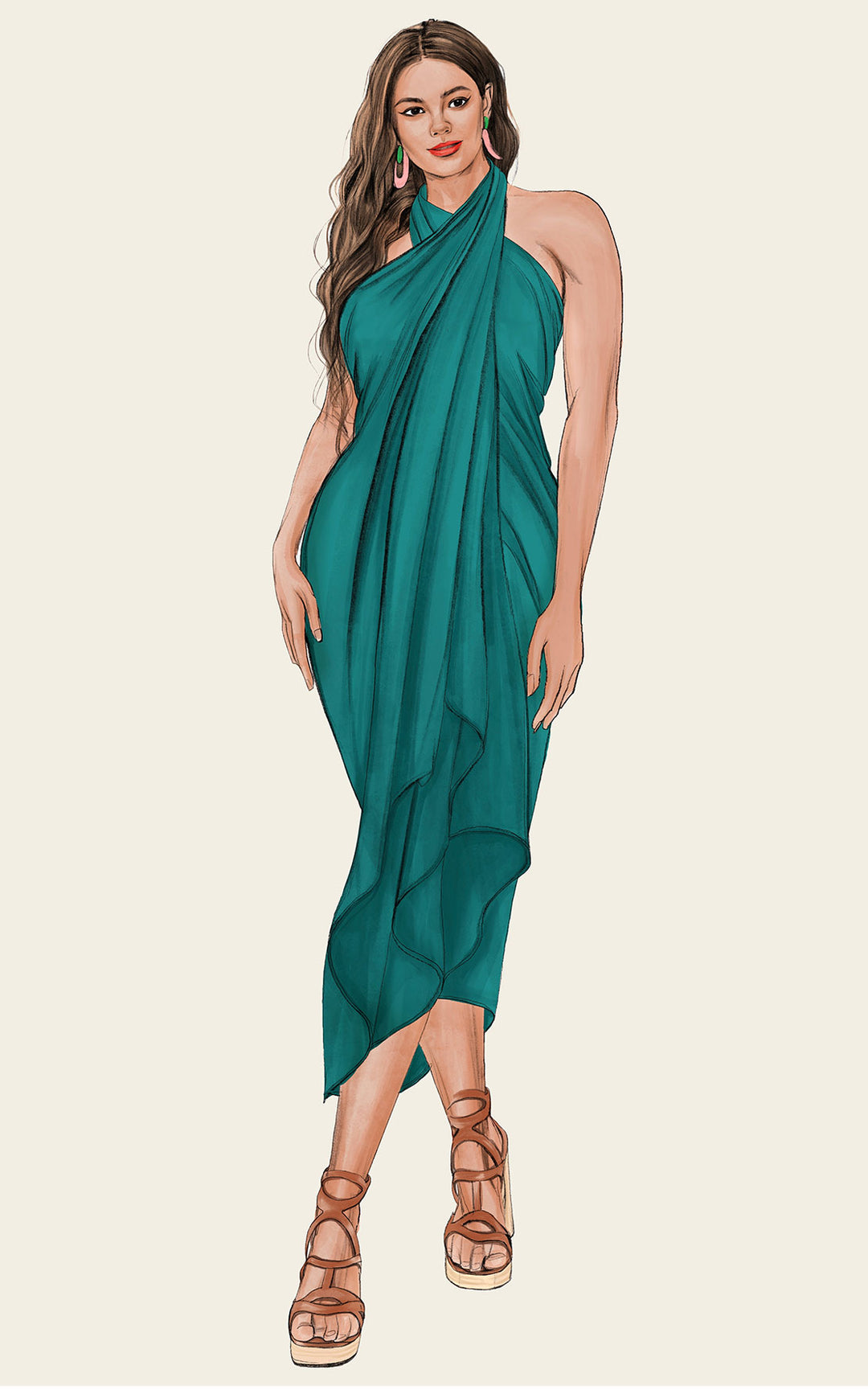 The Luxury Multiwear Wrap / juniper