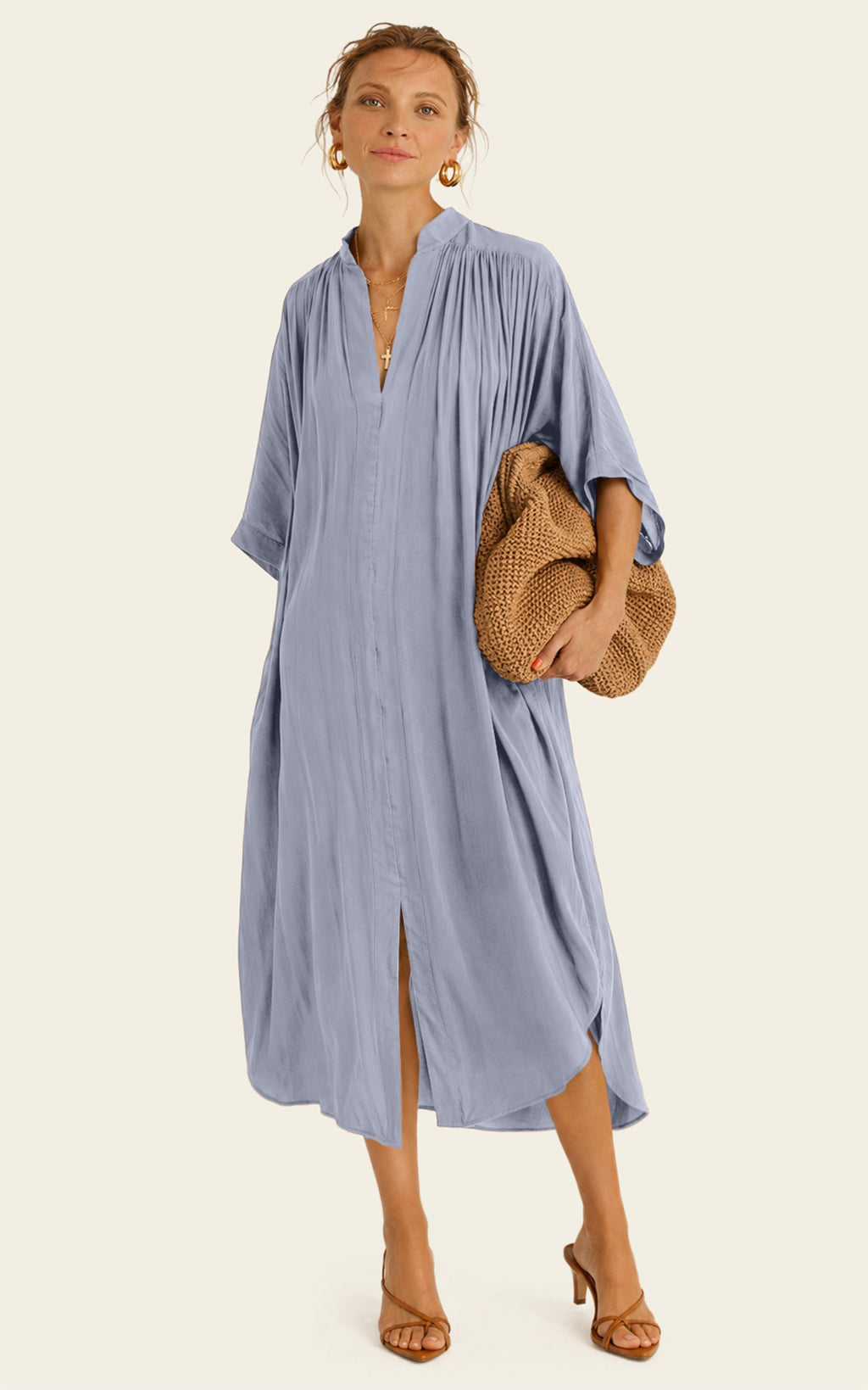 The Multiwear Shirt Dress - Bleu de Lune, Grande