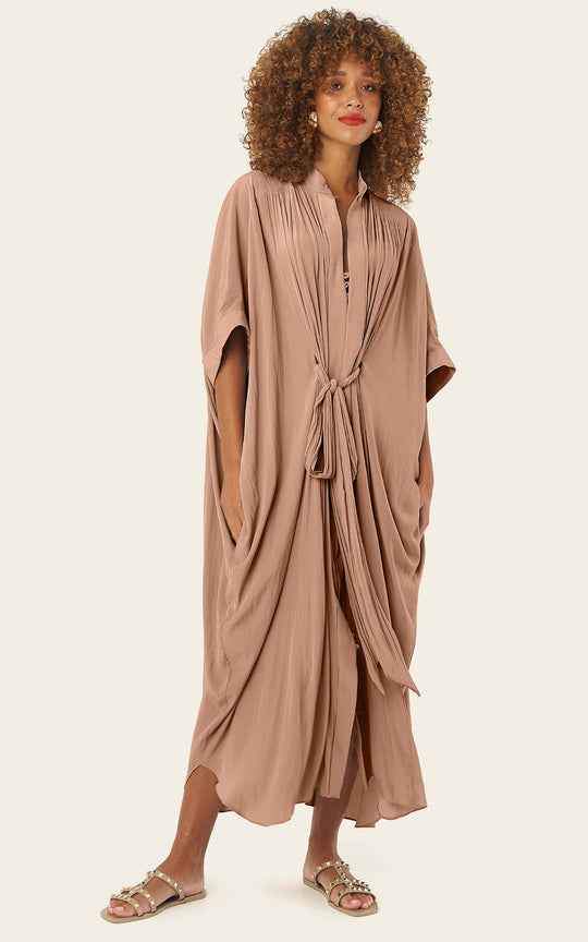 The Multiwear Shirt Dress - Chai Chameau, Grande