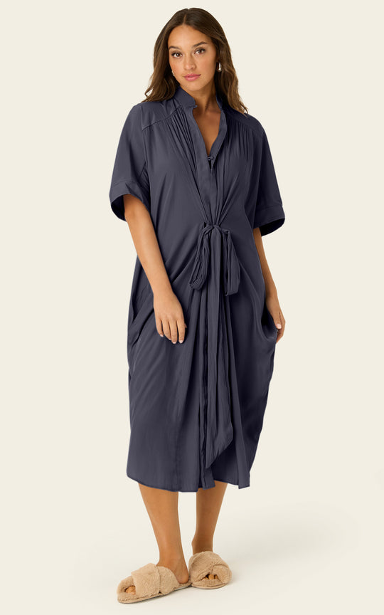 The Multiwear Shirt Dress - Skyfall Grey, Grande