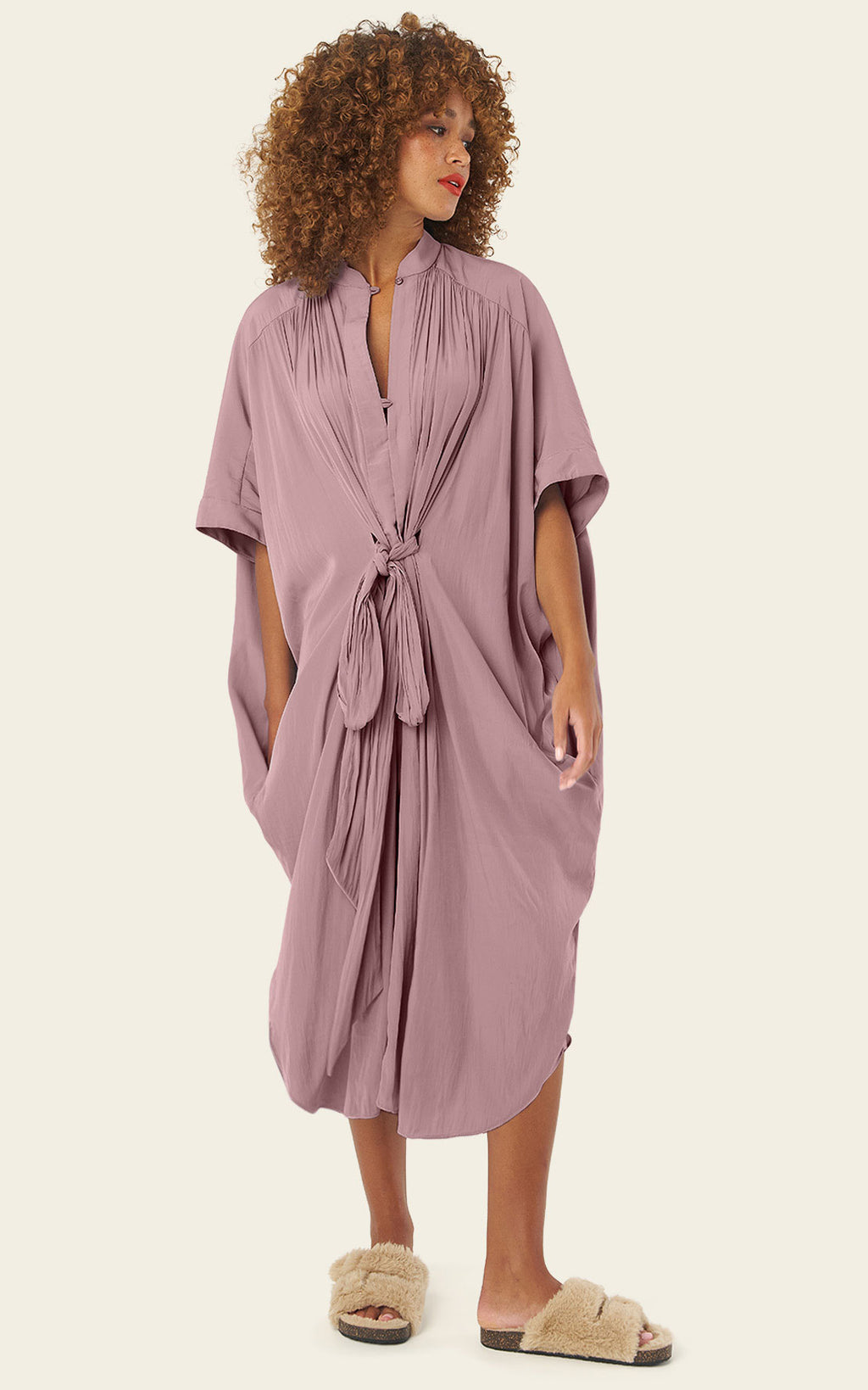 The Multiwear Shirt Dress - Mauve Maxime #9, Grande