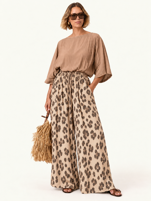 The Luxe Arc Blouse - Chai Chameau