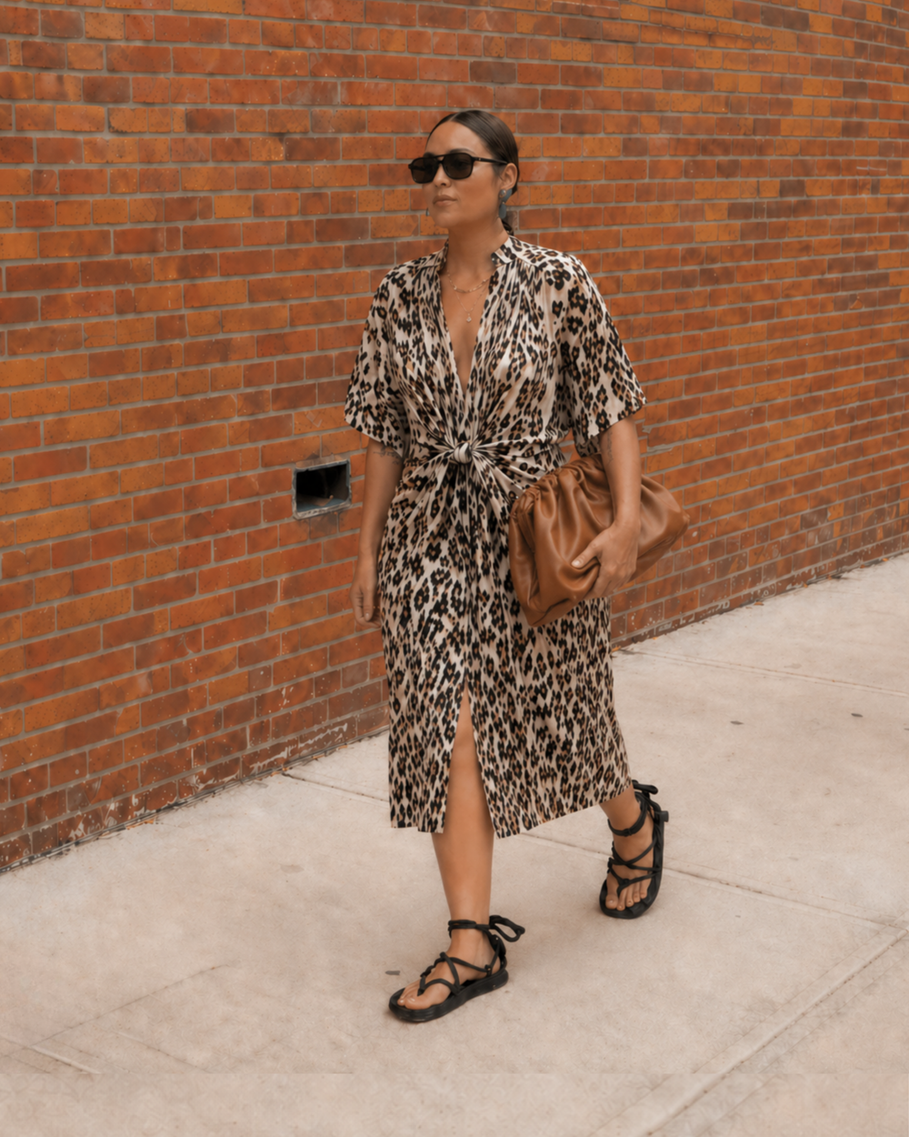 The Multiwear Shirt Dress - Snow Leopard, Midi