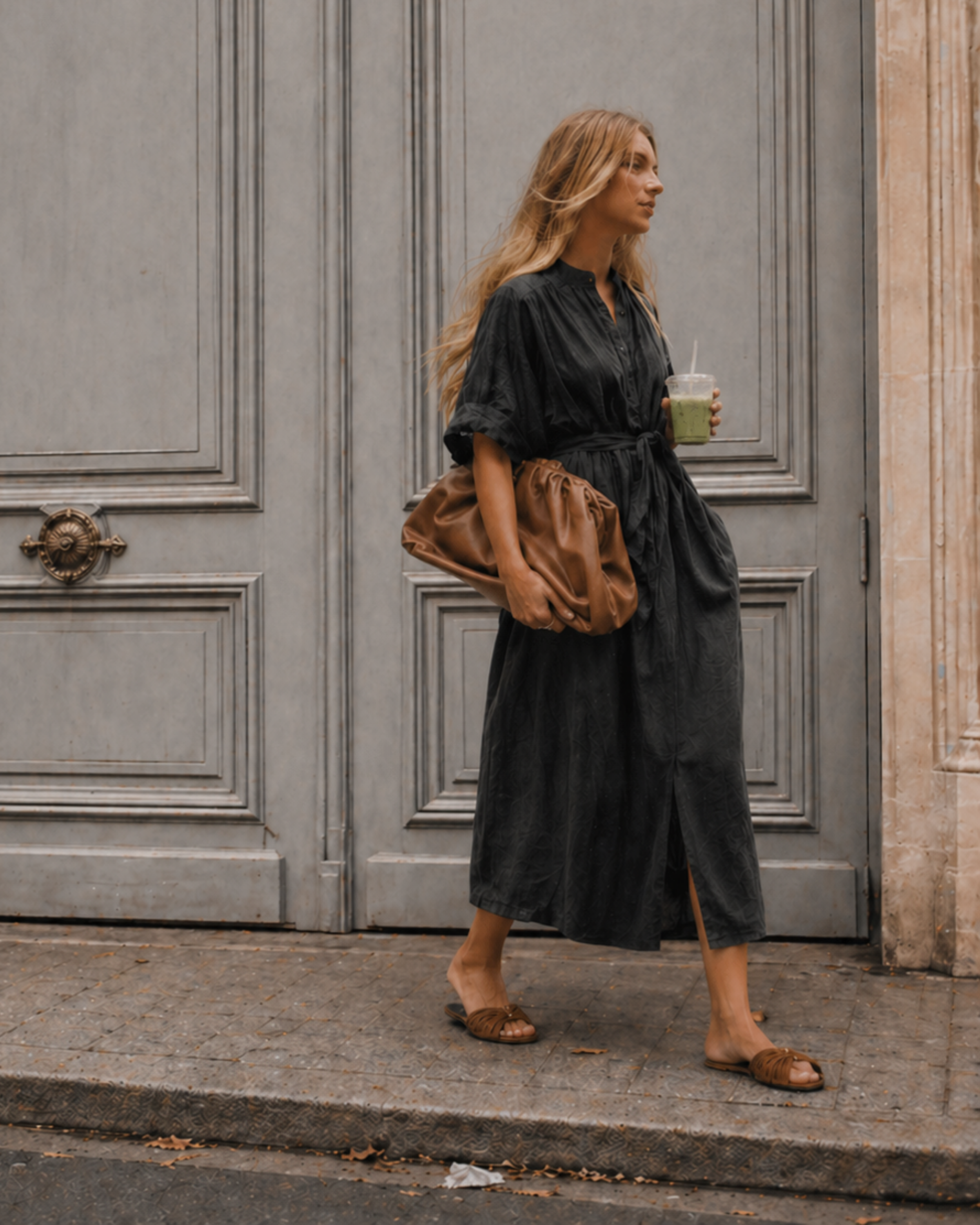 The Multiwear Shirt Dress - Black Linen Midi Ever by X The Multiwear Shirt Dress - Black Linen Midi Ever by X