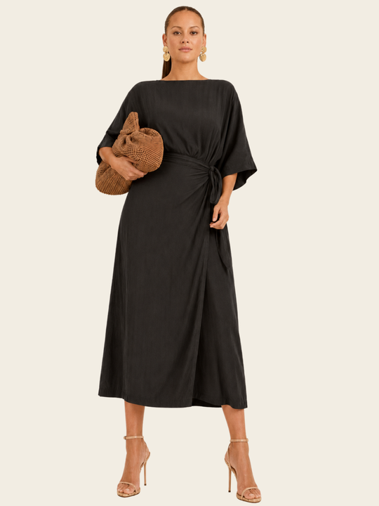 The Luxe Halo Skirt - Black