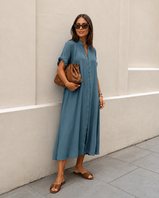 The Multiwear Shirt Dress - Deep Seafoam, Grande