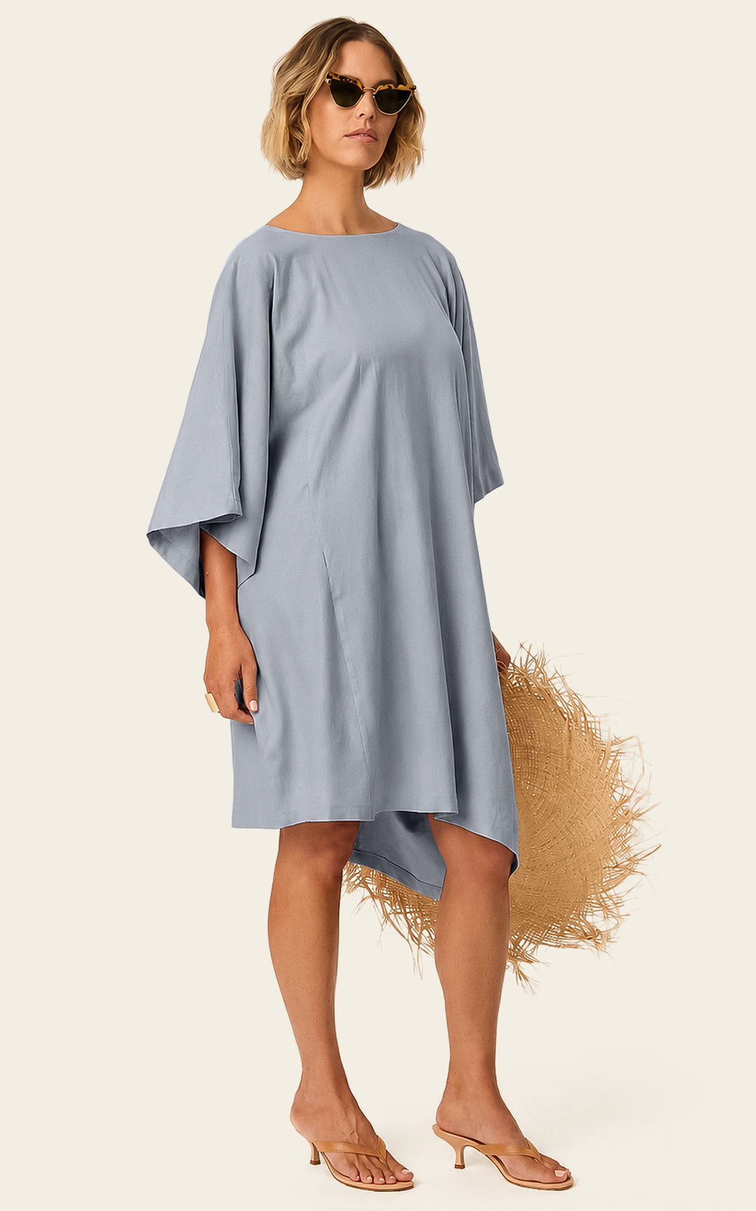 The Luxe Mini Kaftan - Bleu de Lune
