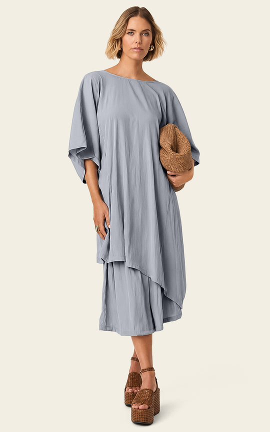 The Luxe Mini Kaftan - Bleu de Lune