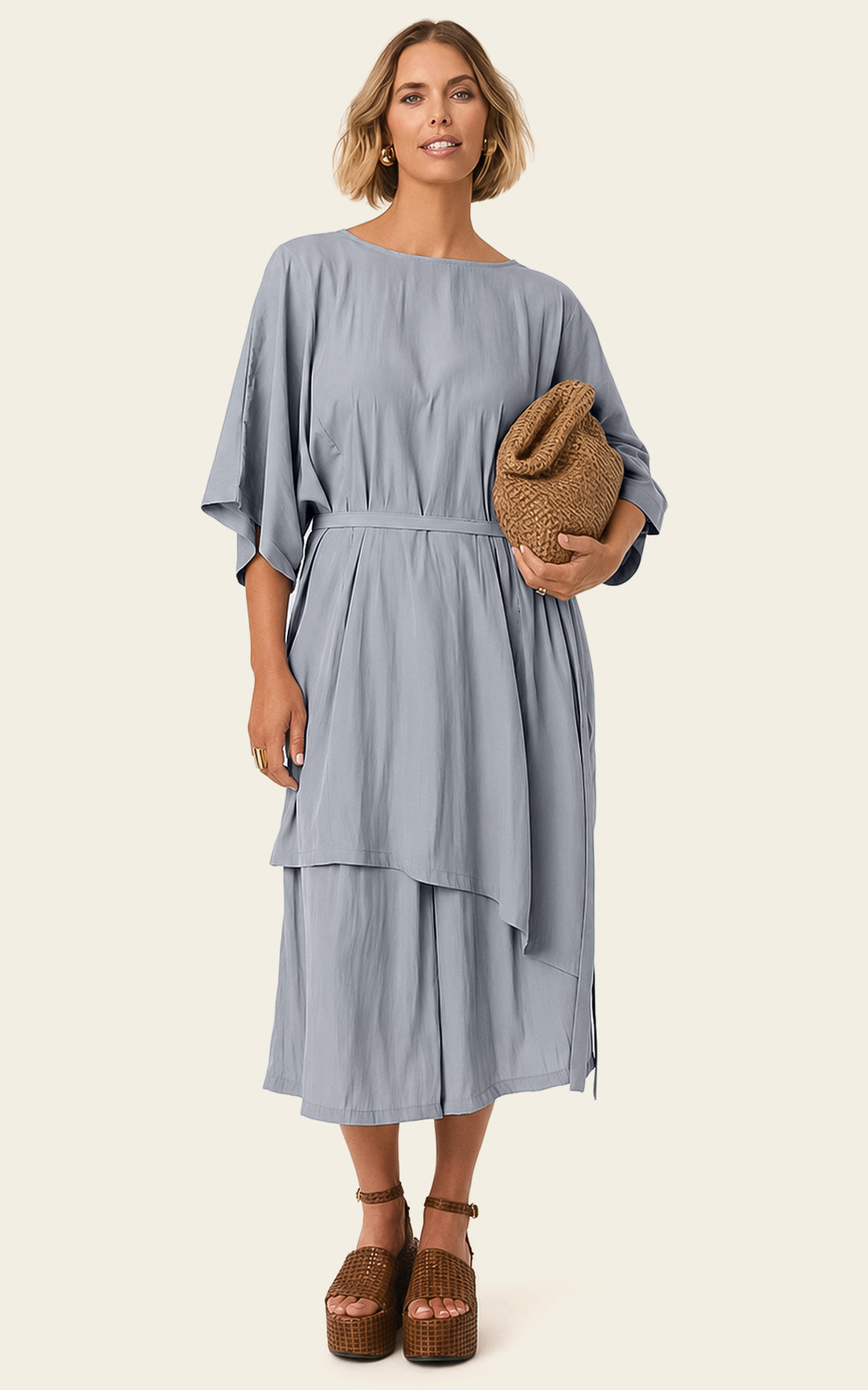 The Luxe Mini Kaftan - Bleu de Lune