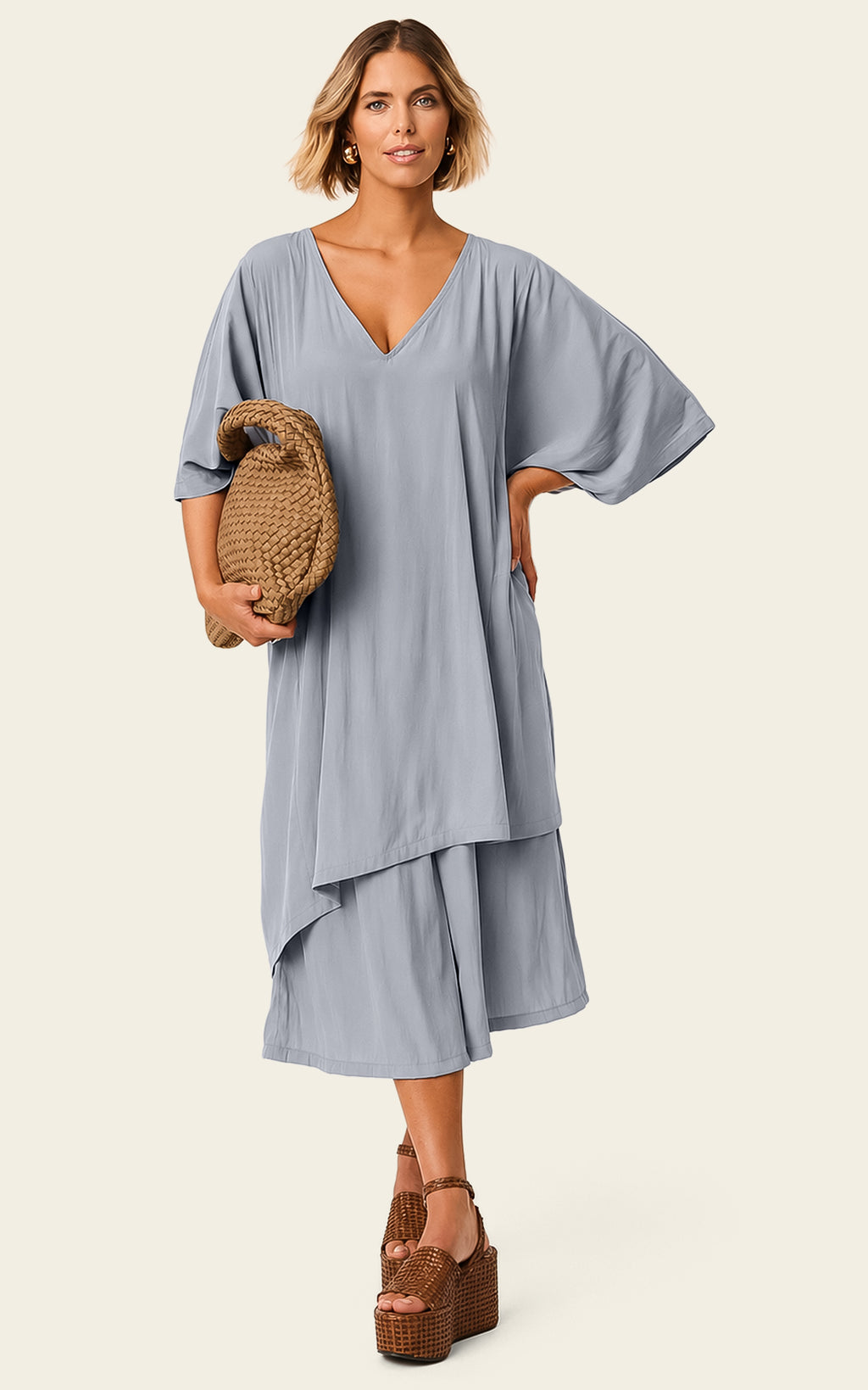 The Luxe Mini Kaftan - Bleu de Lune