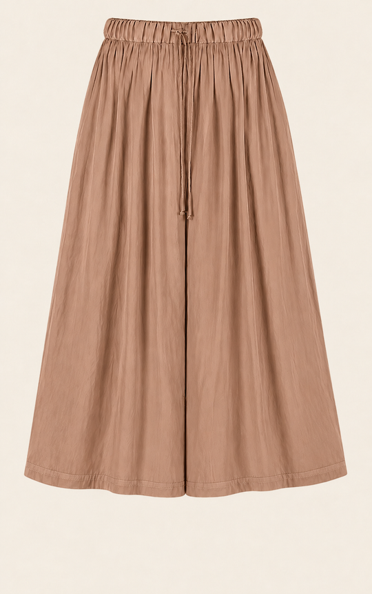 The Luxe Culotte Short - Chai Chameau
