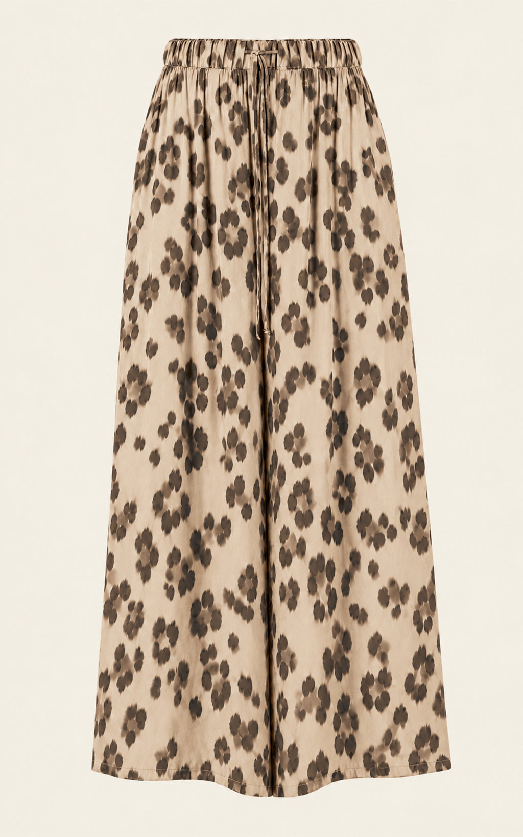 The Luxe Palazzo Pant - Snow Leopard