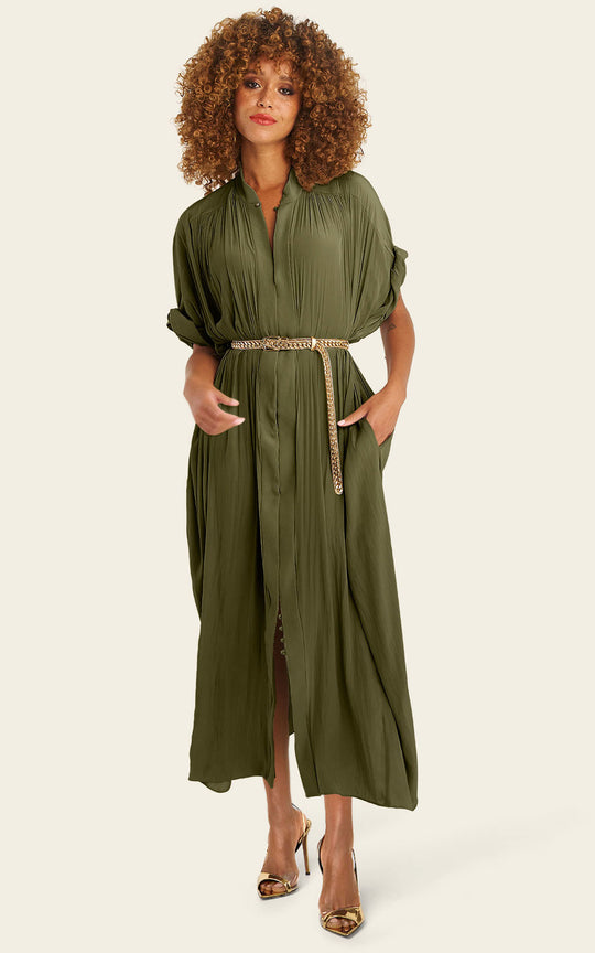 The Multiwear Shirt Dress - Pandanus,  Grande