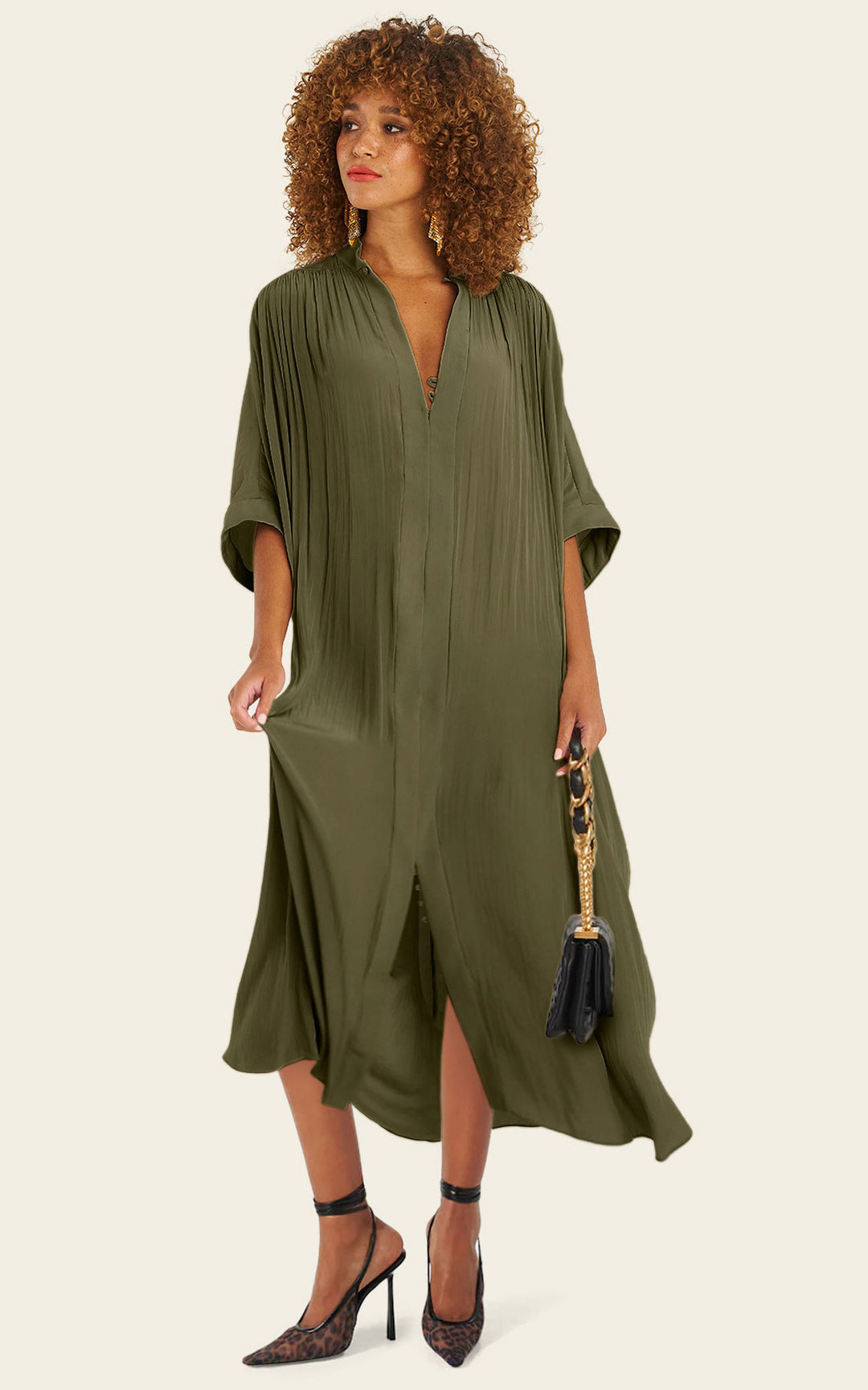 The Multiwear Shirt Dress - Pandanus,  Grande