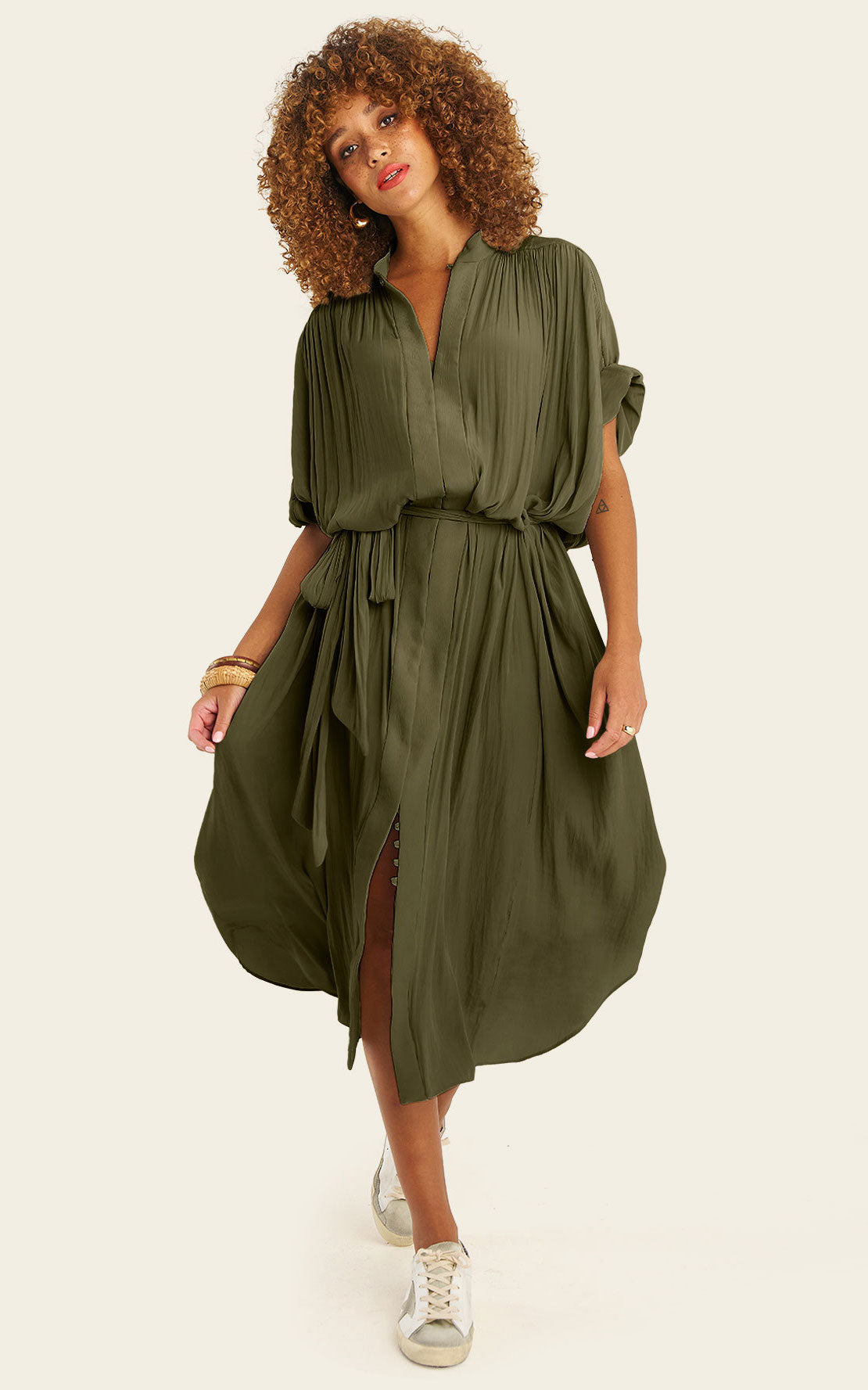 The Multiwear Shirt Dress - Pandanus,  Grande