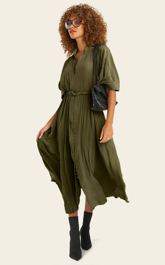 The Multiwear Shirt Dress - Pandanus,  Grande