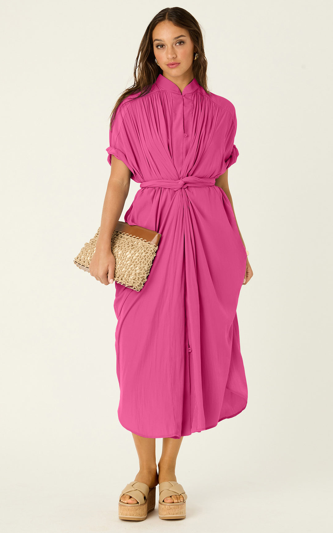 The Multiwear Shirt Dress - Peony Parfait, Grande