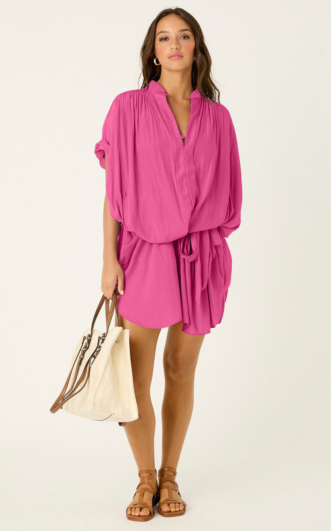 The Multiwear Shirt Dress - Peony Parfait, Grande