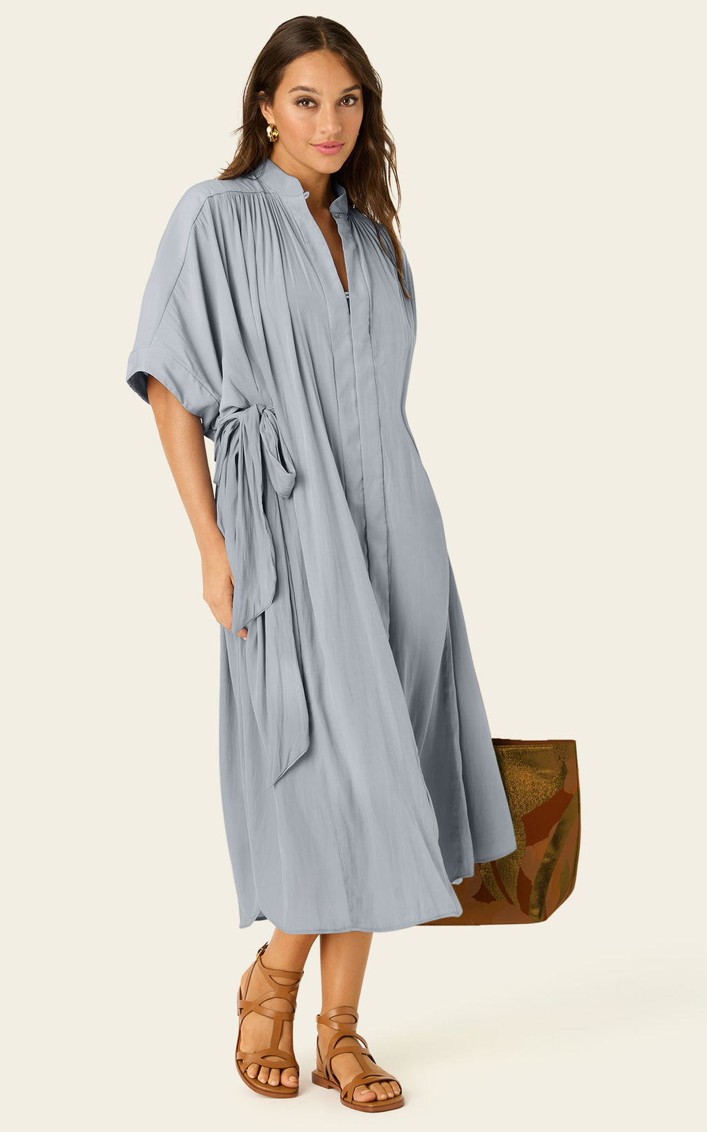 The Multiwear Shirt Dress - Moondust Grey, Grande