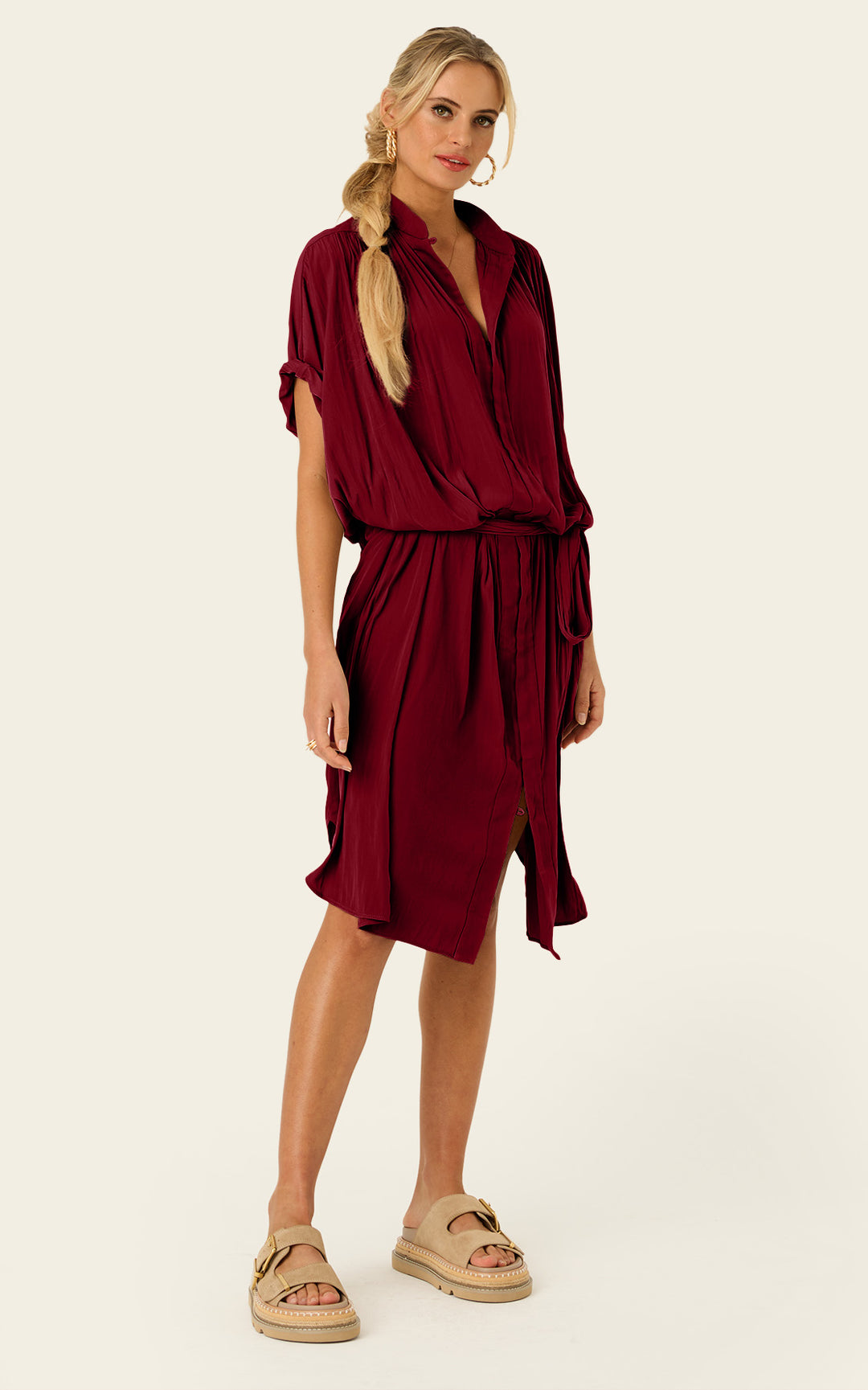 The Multiwear Shirt Dress - Blackberry, Grande