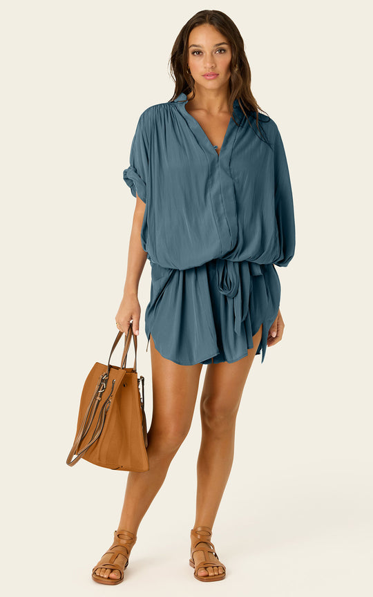 The Multiwear Shirt Dress - Deep Seafoam, Grande