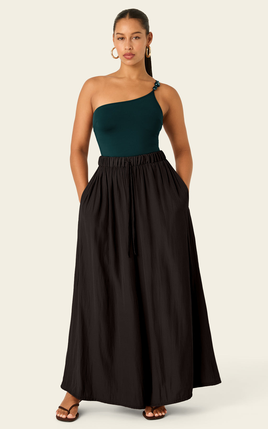 The Luxe Palazzo Pant - Black