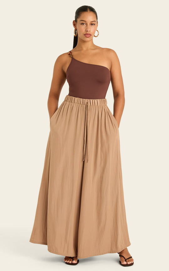 The Luxe Palazzo Pant - Chai Chameau
